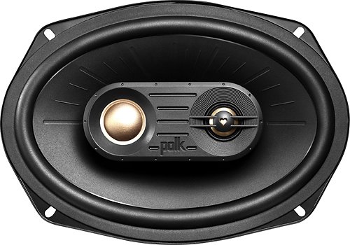  Polk Audio - 6&quot; x 9&quot; 3-Way Coaxial Speakers with Polymer-Composite Cones (Pair) - Black