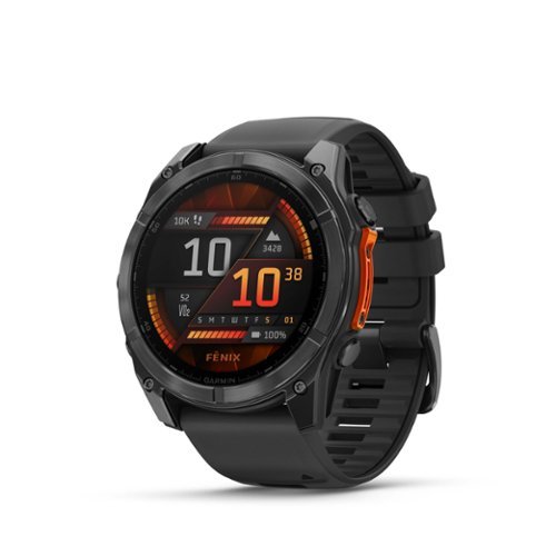 Garmin Fenix 8 51mm AMOLED Slate Gray with Black Silicone Band