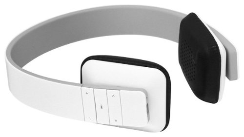  Aluratek - Bluetooth Wireless On-Ear Stereo Headphones - White