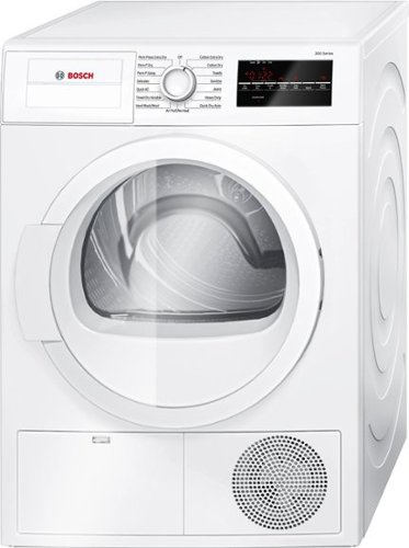  Bosch - 300 Series 4.0 Cu. Ft. 15-Cycle Compact Electric Dryer - White