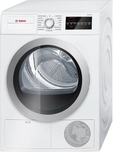 Bosch - 500 Series 4.0 Cu. Ft. 15-Cycle High-Efficiency Compact Electric Dryer - White