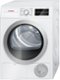 Bosch - 500 Series 4.0 Cu. Ft. 15-Cycle High-Efficiency Compact Electric Dryer - White-Front_Standard