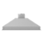 ZLINE - 46 inches - Externally Vented - Range Hood Insert - Brushed Stainless Steel-Front_Standard