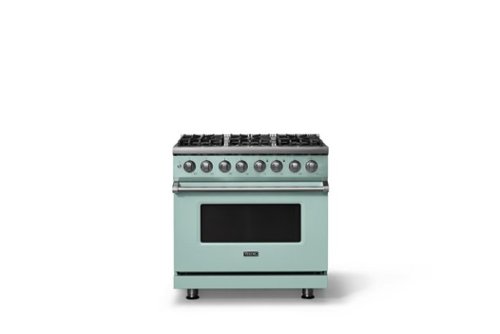 Viking - 36 in. Wide 6 Burner Pro5S 5.6 Cu. Ft. Freestanding Sealed Dual Fuel Convection LP Range - Splash - Splash