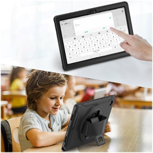 SaharaCase PROTECTION Hand Strap Series Case for Samsung Galaxy Tab A8 - Black SHOP ONLINE