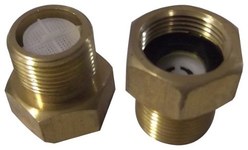 Equator - Pressure-Reducing Valves for Most Washers and Dryers (2-Pack) - Brass-Front_Standard 