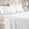 CGK Linens - Luxury Soft 4 Piece Solid Bed Sheet Set - Deep Pocket Fits 8"-16" Mattresses - King - White-Front_Standard