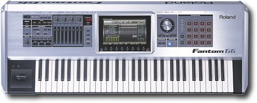 Roland - Fantom-G6 Music Workstation - Silver-Front_Standard 