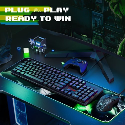 REDRAGON S107-BA Gaming Keyboard and Mouse Combo, RGB Backlit Gaming Keyboard & 3200 DPI Mouse, Plug & Play to PC/Laptop/Windows - Black SHOP ONLINE