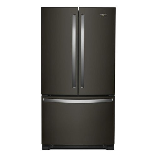 Whirlpool - 20 Cu. Ft. French Door Refrigerator with Elevated Deli Drawer - Black Stainless Steel