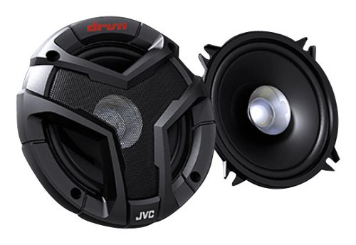  JVC - DRVN 5-1/4&quot; Car Speakers with Carbon Mica Woofer Cones (Pair) - Black/Red