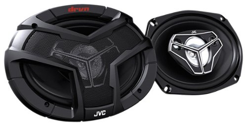  JVC - 6&quot; x 9&quot; 4-Way Coaxial Speakers with Carbon-Mica Cones (Pair) - Black