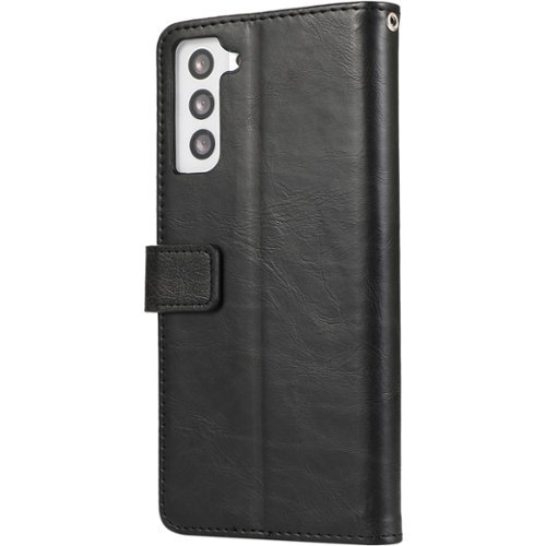SaharaCase - Folio Wallet Case for Samsung Galaxy S23+ - Black-Left_Standard 