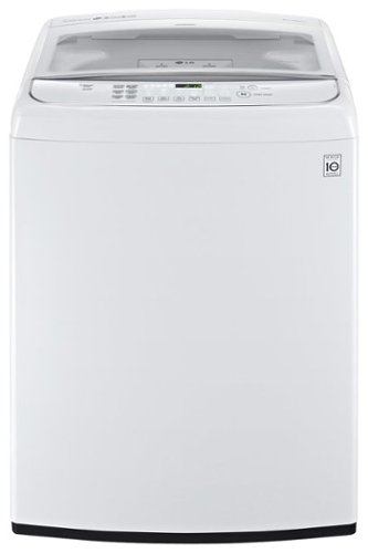  LG - 4.9 Cu. Ft. 12-Cycle Steam Top-Loading Washer - White