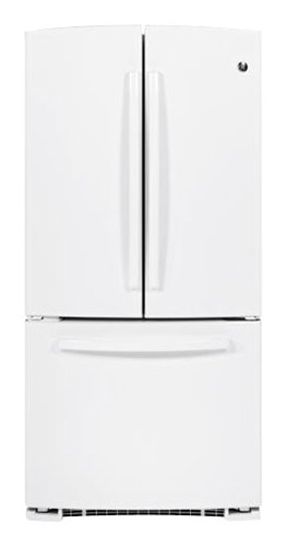  GE - 22.7 Cu. Ft. Frost-Free French Door Refrigerator - White