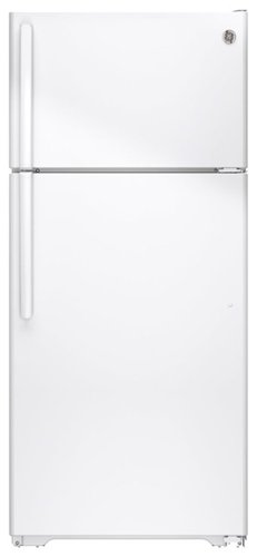  GE - 15.5 Cu. Ft. Frost-Free Top-Freezer Refrigerator - White