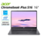 Acer - Refurbished Excellent - Chromebook Plus 516 16" WQXGA Laptop Intel i3-1315U 12-Core 8GB RAM 256GB SSD ChromeOS AI Webcam - Metallic Silver-Front_Standard