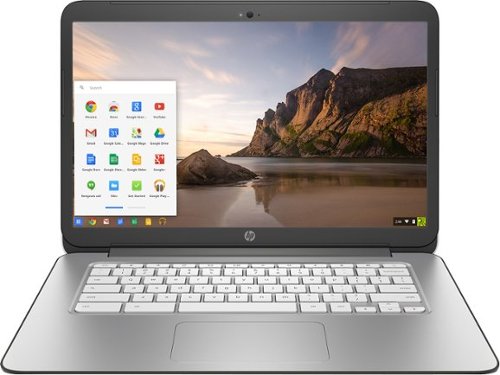  HP - 14&quot; Chromebook - NVIDIA Tegra - 2GB Memory - 16GB Flash (eMMC) Memory - Snow White/Smoke Silver