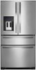 Whirlpool - 25.0 Cu. Ft. French Door Refrigerator with Thru-the-Door Ice and Water - Monochromatic Stainless Steel-Front_Standard