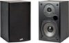 Polk Audio - T15 100 Watt Home Theater Bookshelf Speakers (Pair) | Dolby and DTS Surround | Wall-Mountable - Black-Front_Standard