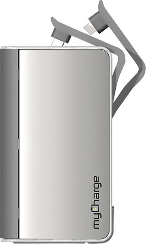  myCharge - Hub 6000 Portable Power Bank Rechargeable Battery - Silver