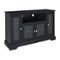 Walker Edison - Tall Sound Bar TV Stand for Most Flat-Panel TV's up to 60" - Black-Front_Standard