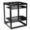 Sanus - 26" Tall AV Rack 15U Stackable Skeleton Rack - Black-Angle_Standard