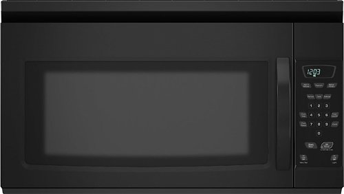 Amana - 1.5 Cu. Ft. Over-the-Range Microwave - Black-Front_Standard 