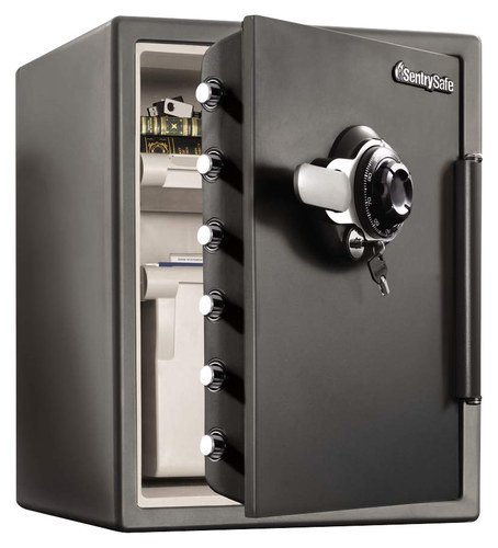  SentrySafe - 2.0 Cu. Ft. Fire- and Water-Resistant XXL Safe with Combination Lock - Charcoal Gray