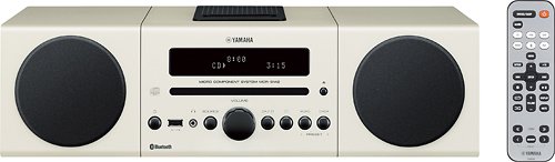  Yamaha - 30W Micro Component Bluetooth Wireless System with Apple® iPod®/iPhone® Dock - White