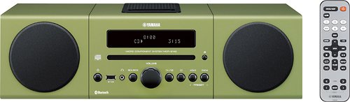  Yamaha - 30W Micro Component Bluetooth Wireless System with Apple® iPod®/iPhone® Dock - Green