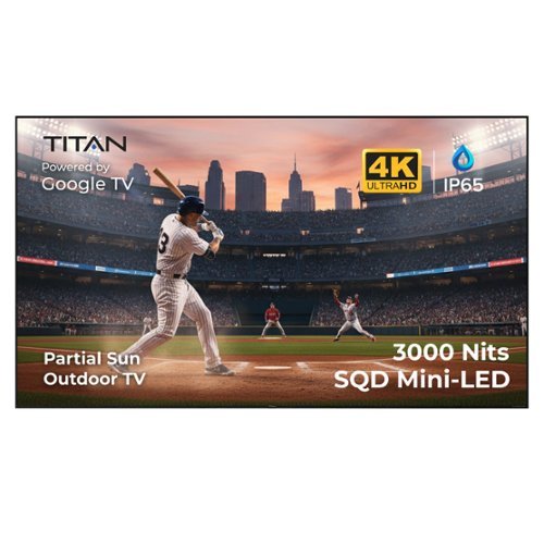 Titan - G200 Mini-LED 85 Inch Partial Sun Smart Outdoor TV,IP65Weatherproof,4K HD Google AI OS,3000Nits,DolbyVision-Atmos-Front_Standard 