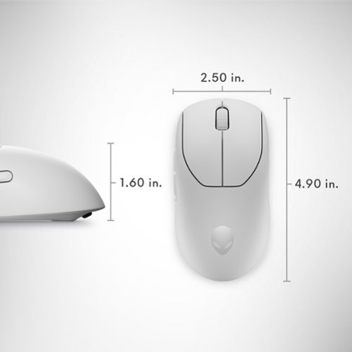 Alienware Pro Wireless Optical Gaming Ambidextrous Mouse - Wired - Lunar Light BUY ONLINE