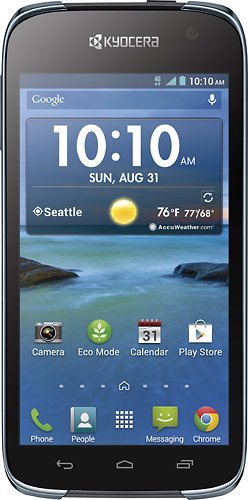  Kyocera Hydro LIFE 4G No-Contract Cell Phone - Black (T-Mobile Prepaid)