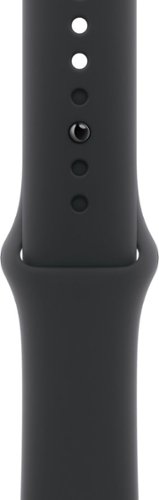 Apple - 42mm Black Sport Band - S/M - Black