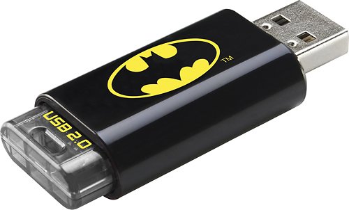 EMTEC - C600 Batman 8GB USB 2.0 Flash Drive - Black