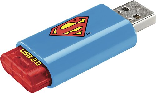  EMTEC - C600 Superman 8GB USB 2.0 Flash Drive - Black