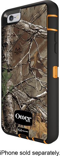  Otterbox - Real Tree Defender Series Case for Apple® iPhone® 6 - Black/Orange