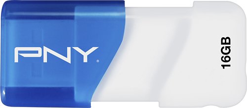  PNY - Compact Attache 16GB USB 2.0 Flash Drive - Blue