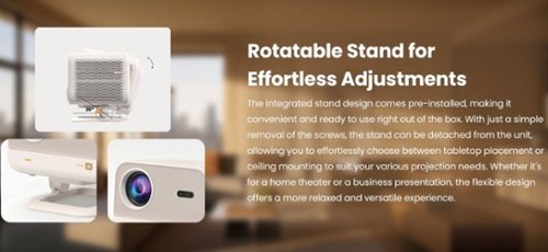 Yaber  L2 Plus 1080P FHD Projector, 400 ANSI Brightness, JBL Stereo Speakers, 3G Lens Module, Automatic Keystone & focus - Cream WHERE TO BUY