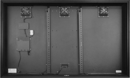 Apollo Enclosures - Apollo 75" Deluxe Outdoor TV Enclosure for 70" to 75" TVs, Quality Aluminum Construction, UL/CSA certified for safety - Black-Angle_Standard 