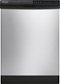 Frigidaire - Gallery 24" Tall Tub Built-In Dishwasher - Stainless Steel-Front_Standard