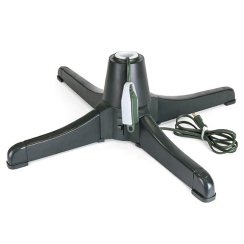 Best Choice Products - 360-Degree Rotating Christmas Tree Stand for Up To 7.5ft Artificial Tree w/ 3 Settings - Black-Front_Standard 