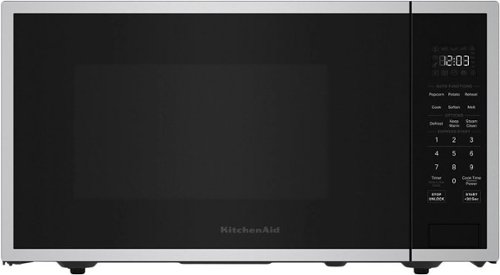 KitchenAid - 2.2 Cu. Ft. Countertop Microwave - Stainless Steel-Front_Standard 