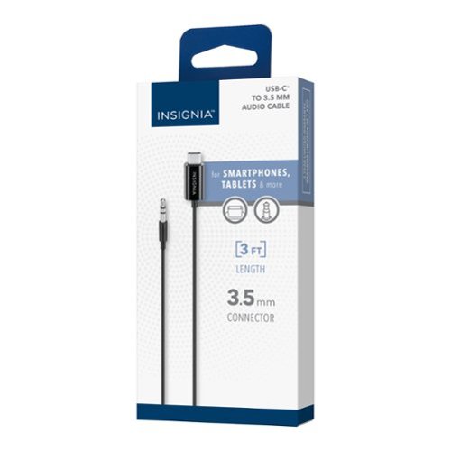 Insignia™ 3’ USB-C to 3.5 mm Cable - Black BUY IN AUSTRALIA