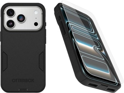 OtterBox - iPhone 17 Pro, Bundle: Commuter Series MagSafe Case & Screen Protector - Built-in magnets - Thin & Protective - Black-Front_Standard 