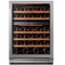 Ca'Lefort - 24 Inch 52 Bottle Wine Cooler Refrigerator, 40-65°F Dual Zone Wine Refrigerator,3 LED Built-in for Home/Bar(5.65 cu.ft) - Stainless Steel-Front_Standard
