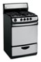 GE - 24" Freestanding Gas Range - Stainless Steel-Front_Standard