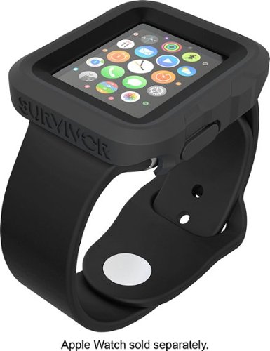 Griffin - Survivor Tactical Cover for Apple Watch™ 38mm - Black-Angle_Standard 