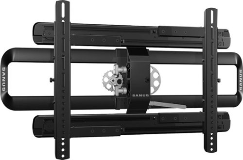 Sanus - Tilting TV Wall Mount for Most 46" - 90" Flat-Panel TVs - Black-Front_Standard 